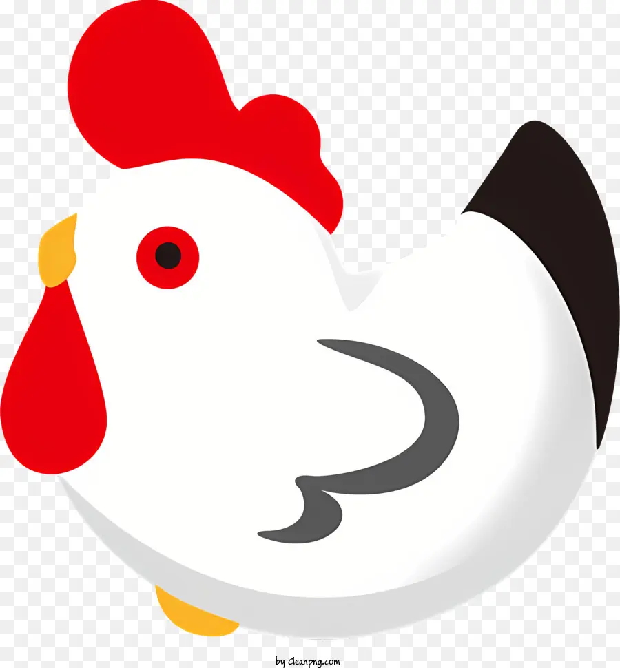 Pollo Blanco，Pollo De Dibujos Animados PNG