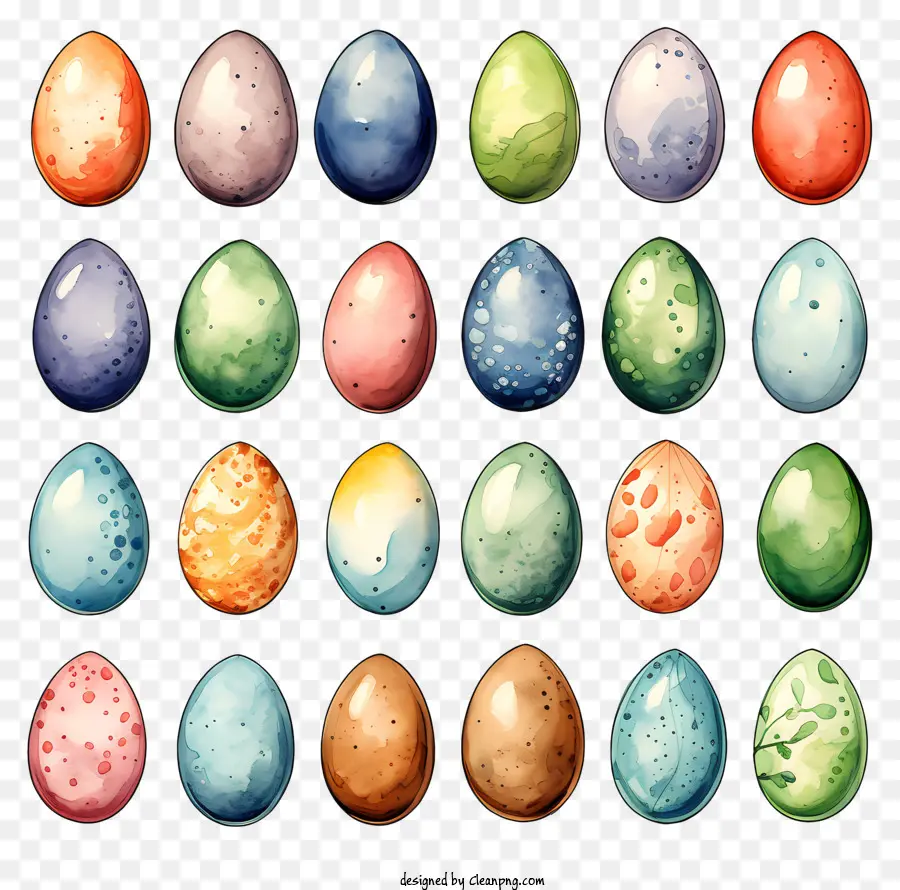 Coloridos Huevos，Huevos Redondos PNG