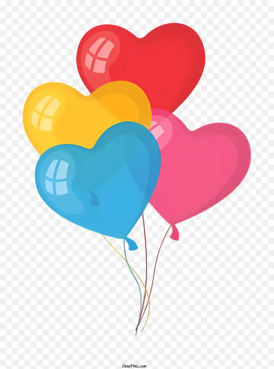 Globos，Heartshaped PNG