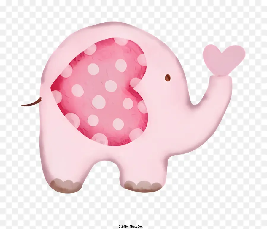 Elefante Rosa，Corazón PNG