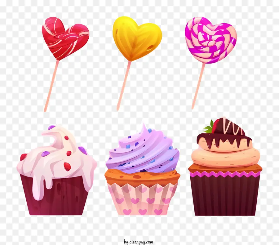 Cupcakes，Glaseado PNG