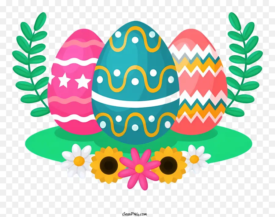 Los Huevos De Pascua，La Corona De Laurel PNG