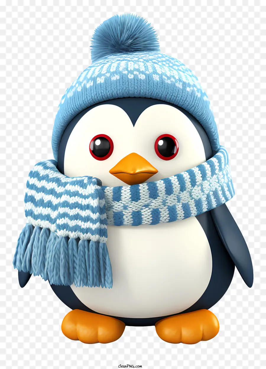 Lindo Pingüino，Sombrero De Invierno PNG