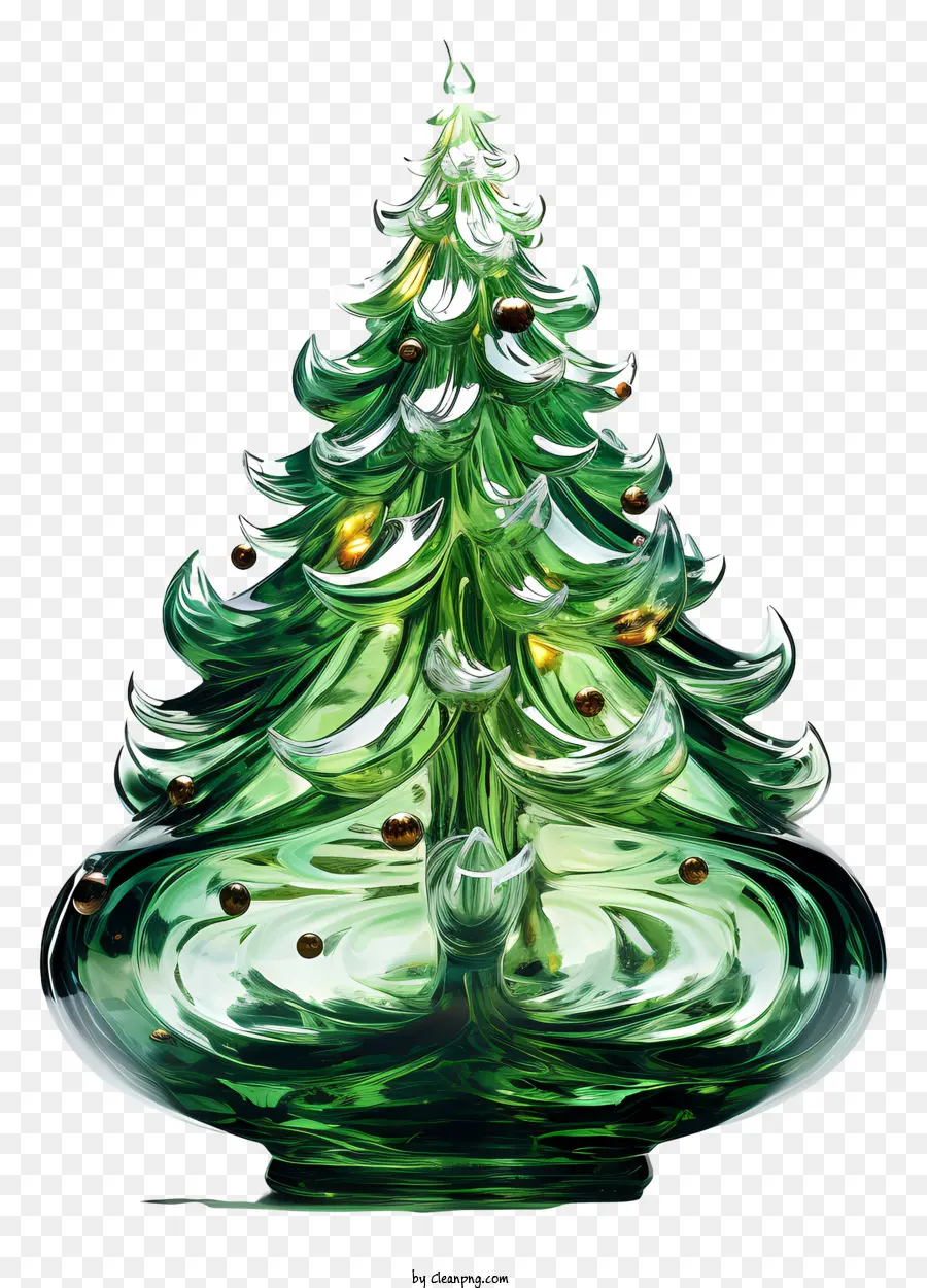 Árbol De Navidad De Vidrio，Esferas De Vidrio Pequeñas PNG