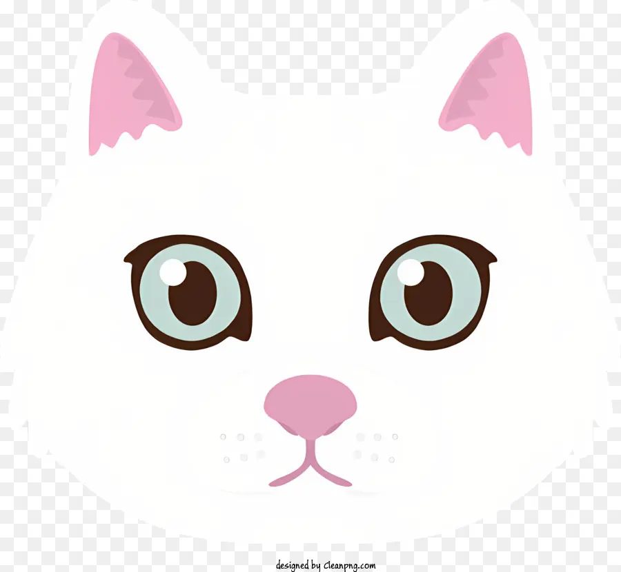 Gato Blanco，Los Ojos Verdes PNG