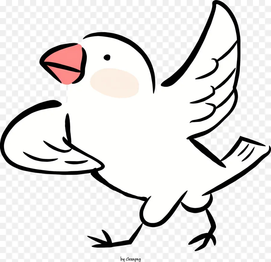 Pájaro En Vuelo，Alas Extendidas De Par En Par PNG