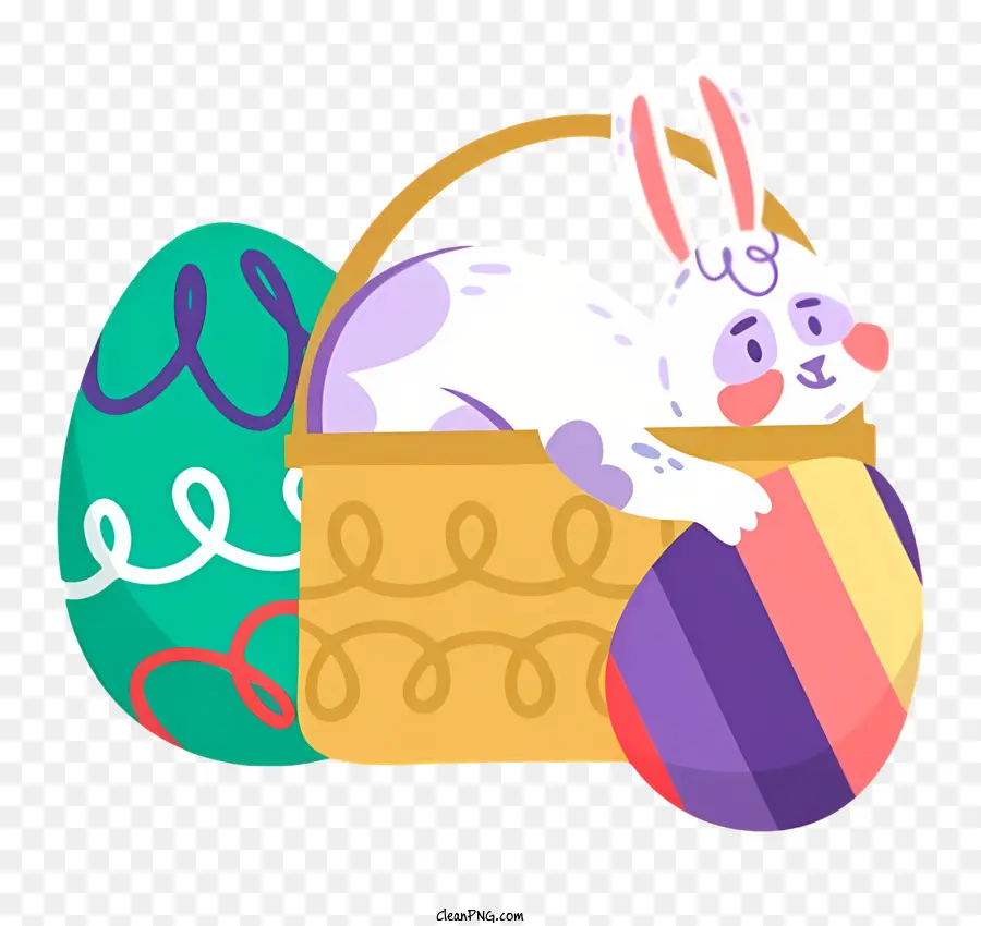 Canasta De Pascua，Conejito De Pascua PNG