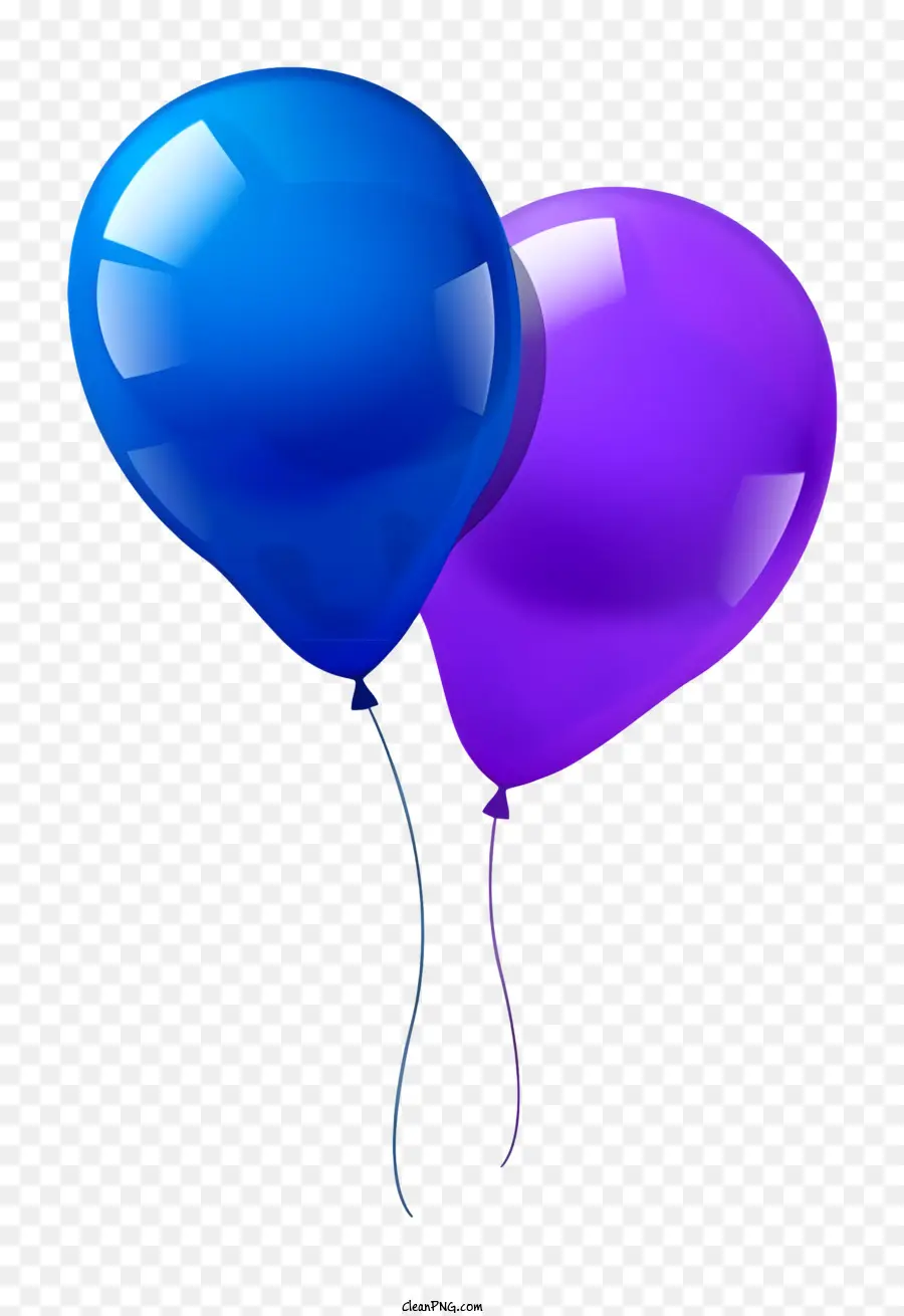 Globos Azules，Globos Morados PNG