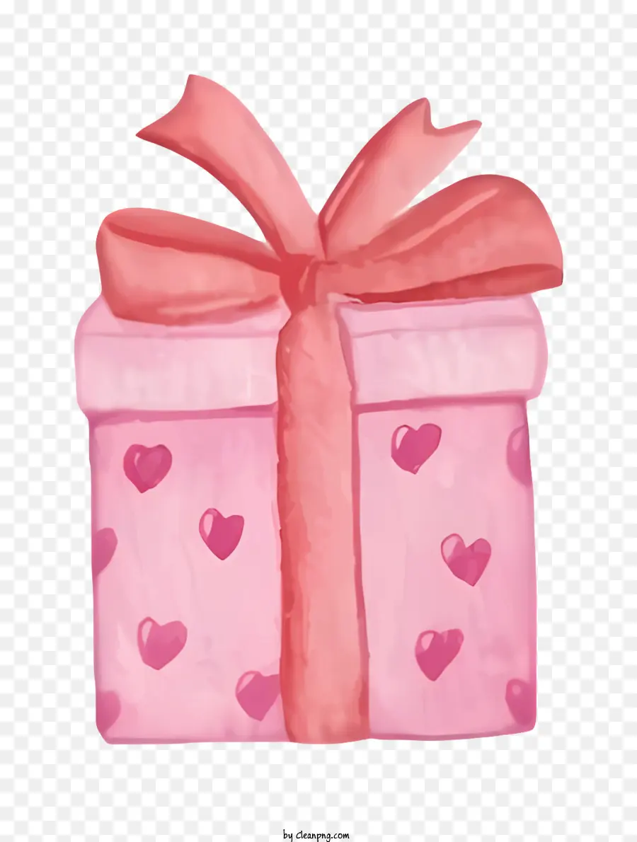 Rosa Caja De Regalo，Arco Rojo PNG