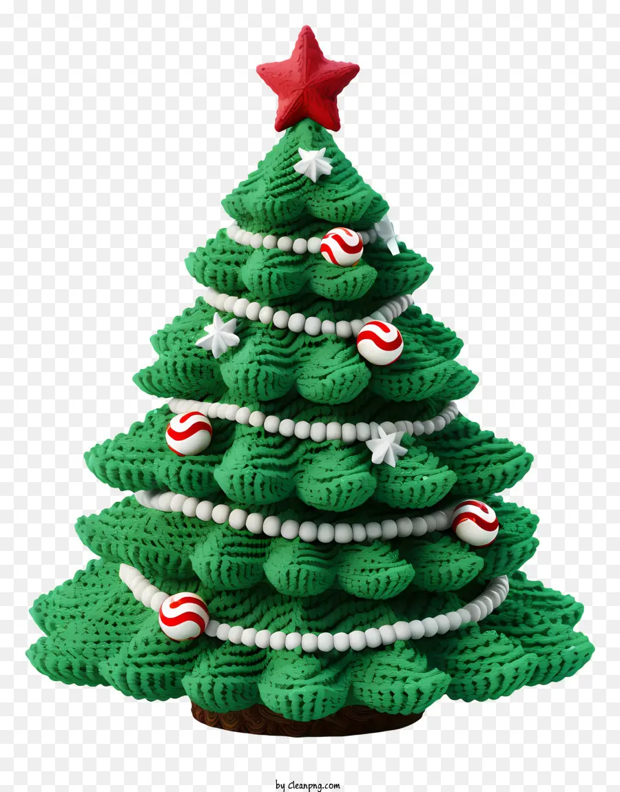 árbol De Crochet，árbol De Crochet Verde PNG