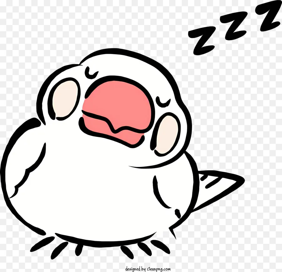 Pájaro，Pájaro De Dibujos Animados Durmiendo PNG