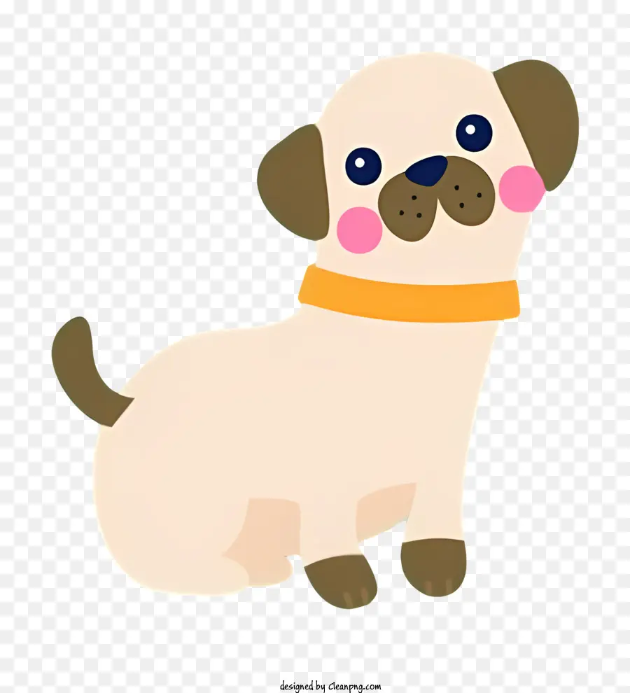 Perro Pug，Ilustración De Estilo De Dibujos Animados PNG