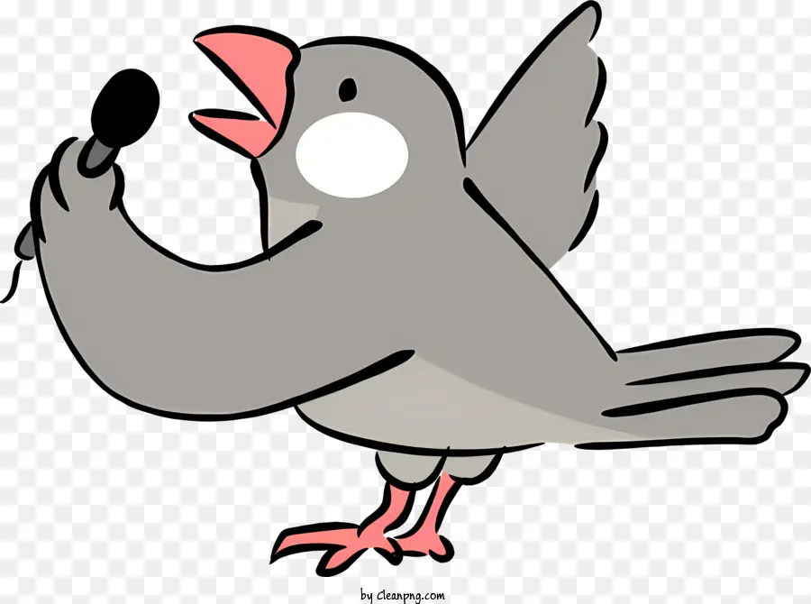 De Dibujos Animados De Aves，Pico Rojo PNG