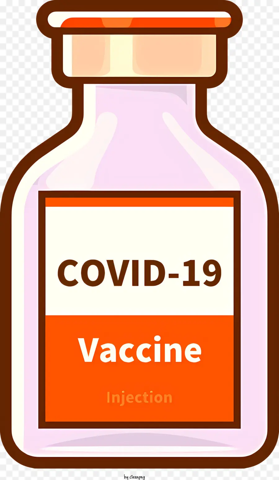 Covid19 Vacuna，Botella De Vidrio Transparente PNG