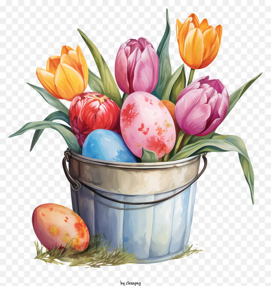 Los Huevos De Pascua，Coloridos Huevos PNG