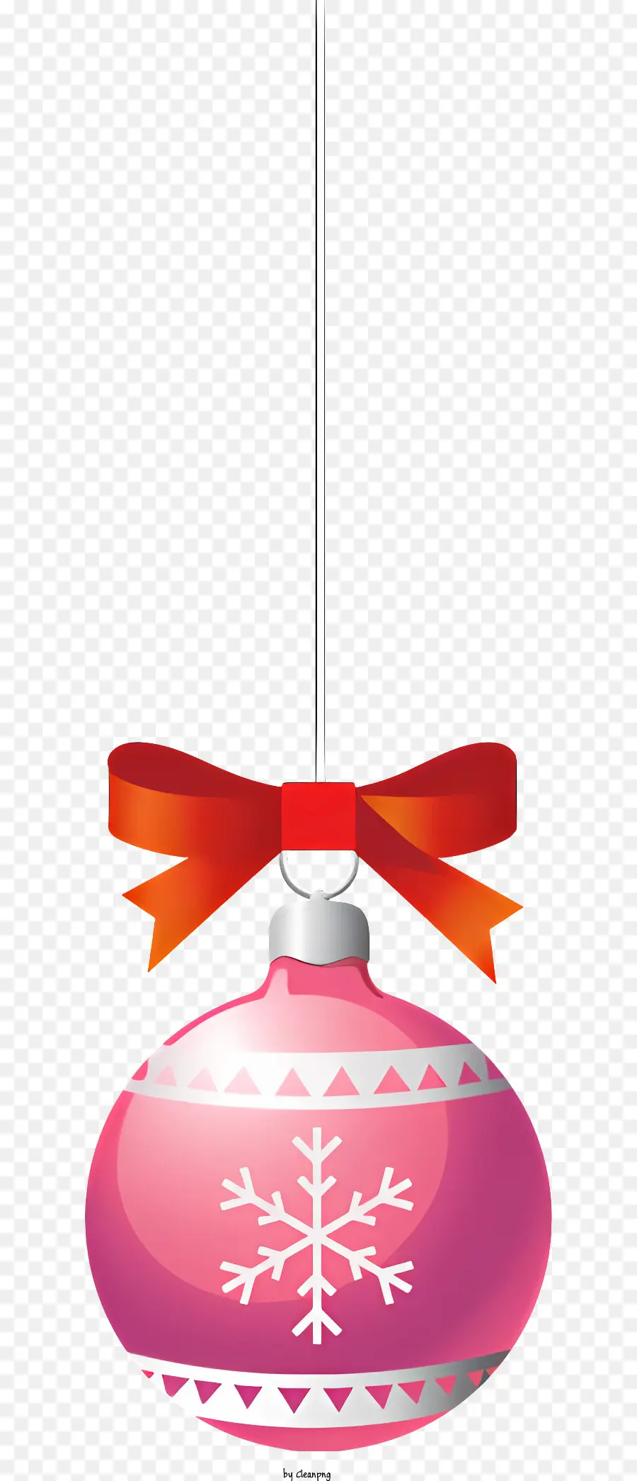 Adorno De Navidad Rosa，Adorno Decorado PNG