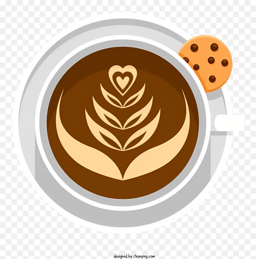 Cup Of Coffee，Diseño En Forma De Corazón PNG