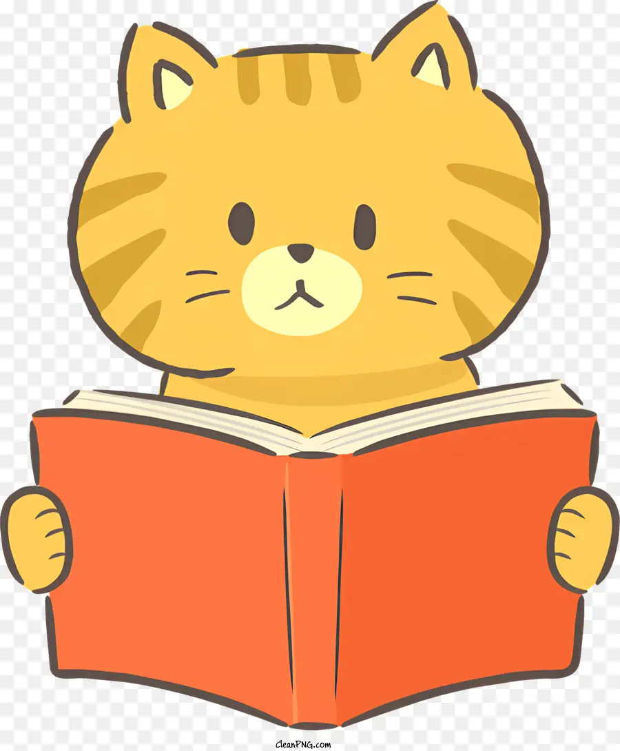 Lectura De Gatos，Gato Amarillo PNG