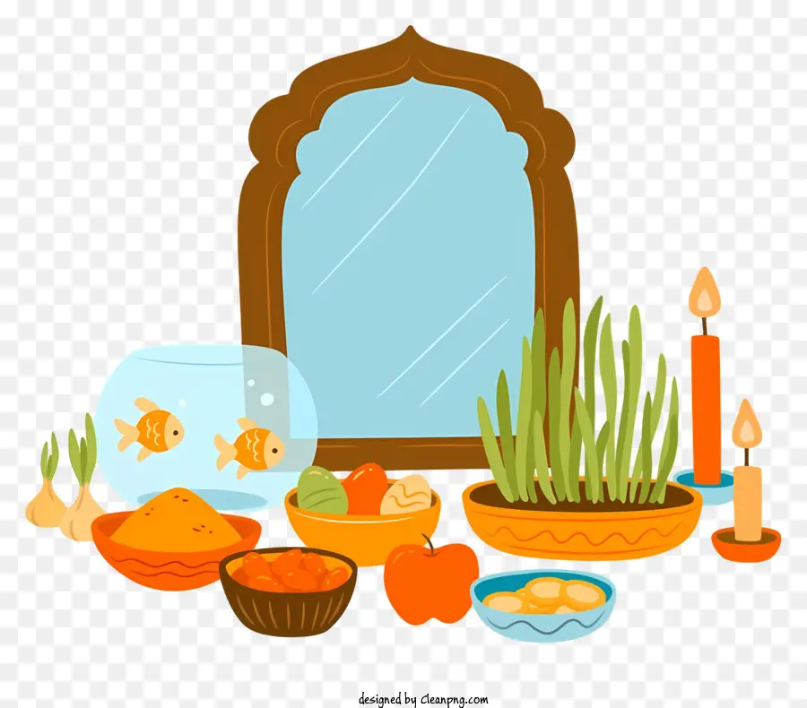 Decoración De Mesa，Objetos En Una Mesa PNG