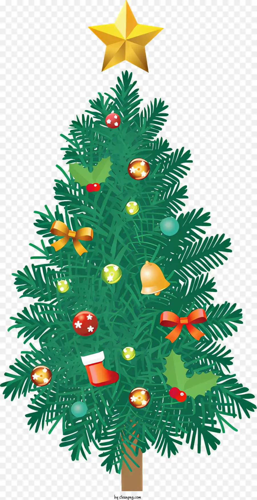 árbol De Navidad，Estrella PNG