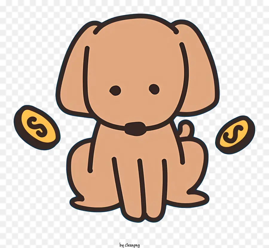 Perro Pidiendo Dinero，Lindo Perro PNG