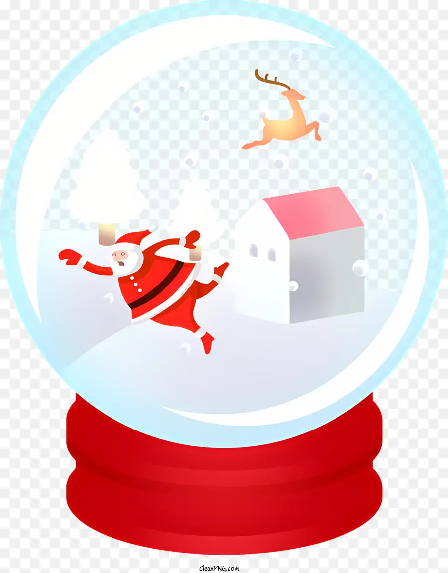 Globo De La Nieve，Santa Claus PNG