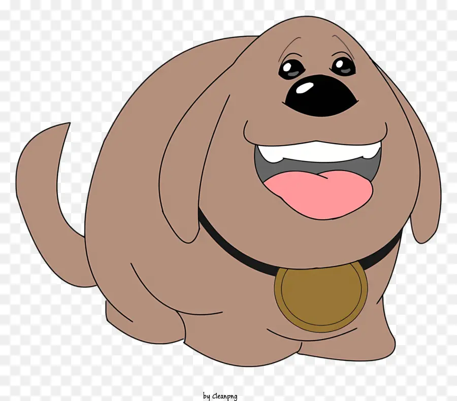 Perro De Dibujos Animados，Sonriente Perro PNG