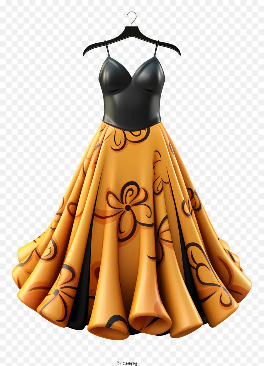 Vestido De Mujer，Patrón Floral Ornamentista PNG