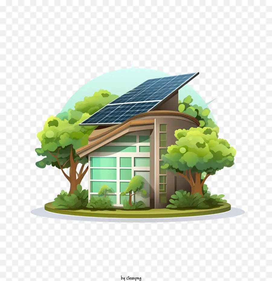 Eco Casa，Panel Solar PNG