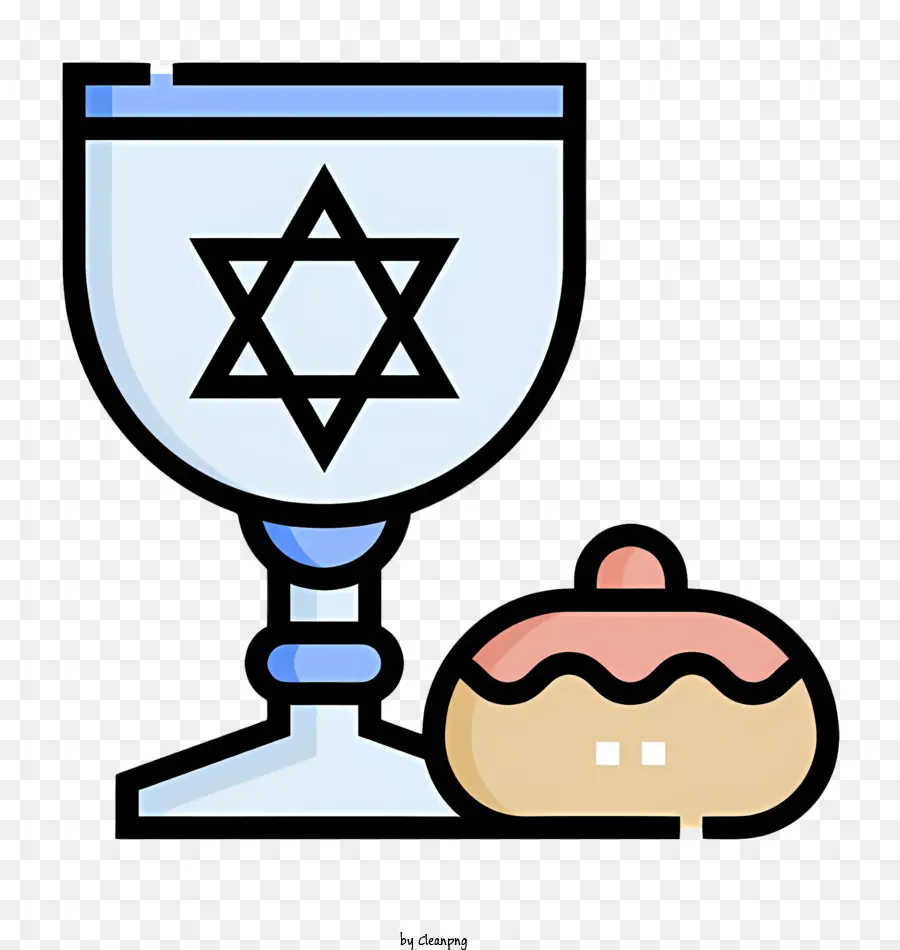 Menorah，Donut De Gelatina Kosher PNG