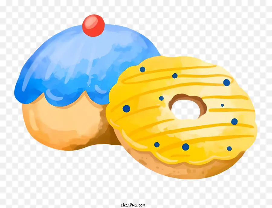 Donuts，Azul Donut PNG