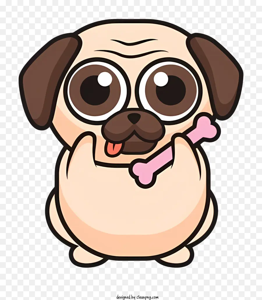 Lindo Pug，Perro Pug PNG