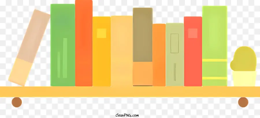 Bookshelf，Libros De Diferentes Colores PNG