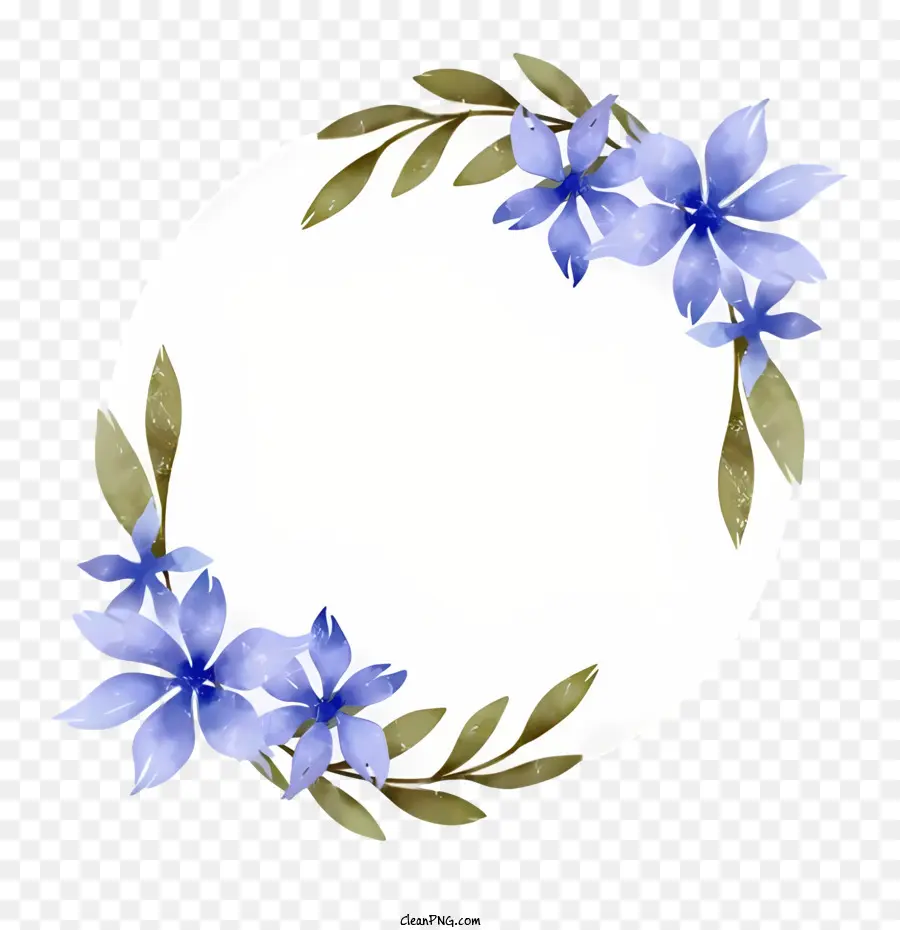 Pintura A La Acuarela，Floral Corona PNG