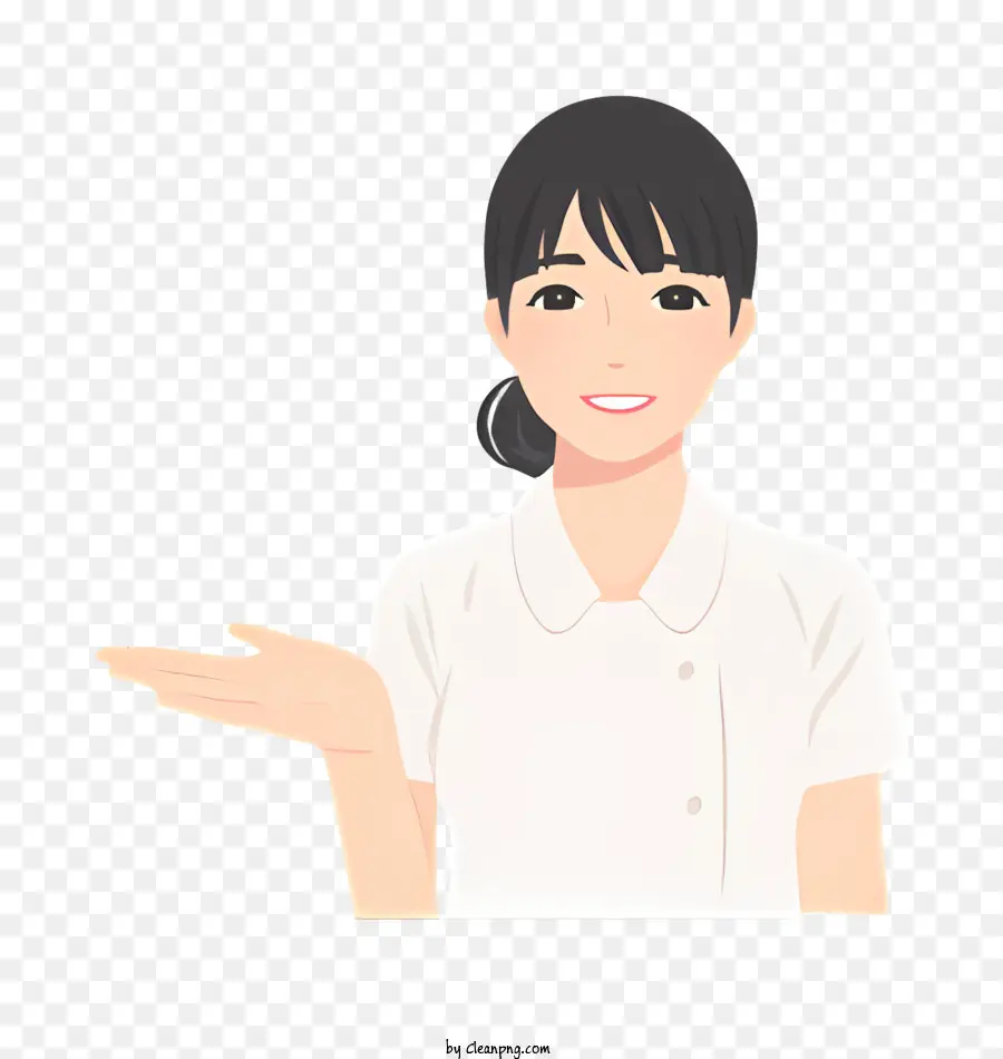 Mujer，Camisa Blanca PNG