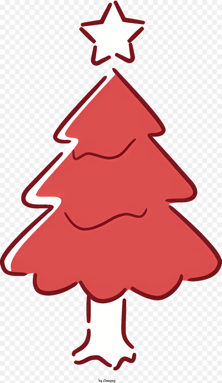 Rojo Del árbol De Navidad，árbol De Estrellas PNG