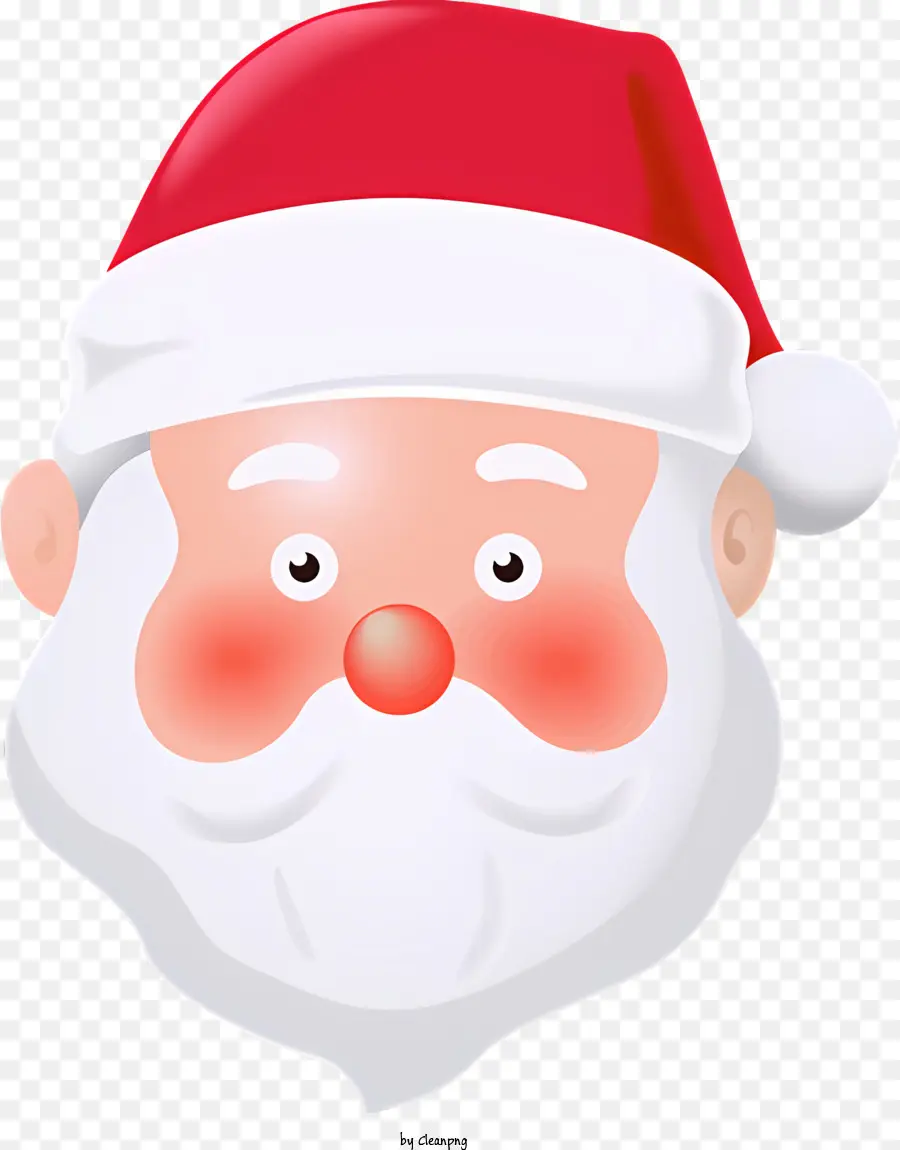 Papá Noel，Cara De Papá Noel PNG