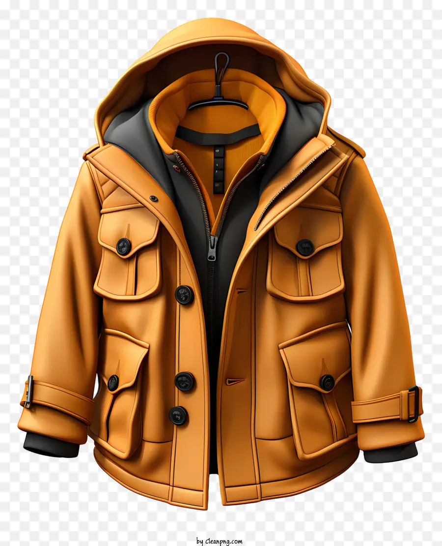 Chaqueta De Cuero，Chaqueta Con Capucha PNG