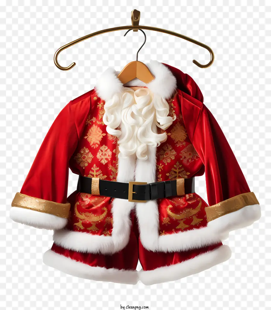 Santa Claus Traje，Rojo PNG