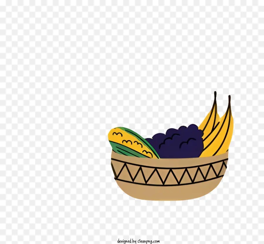 Tazón De Fruta，Banano PNG