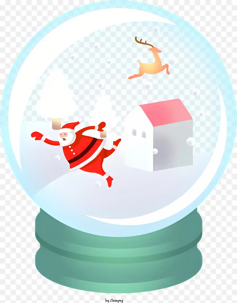 Globo De La Nieve，Santa Claus PNG