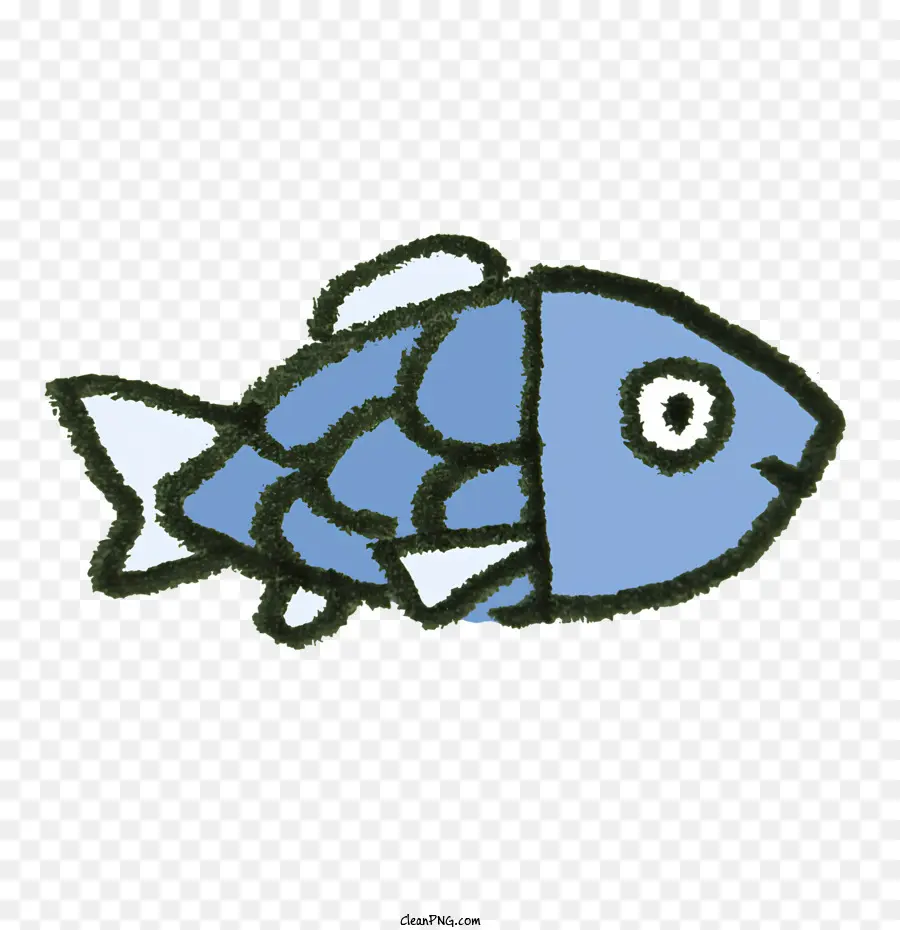 Pescado Azul，Pez Blanco PNG