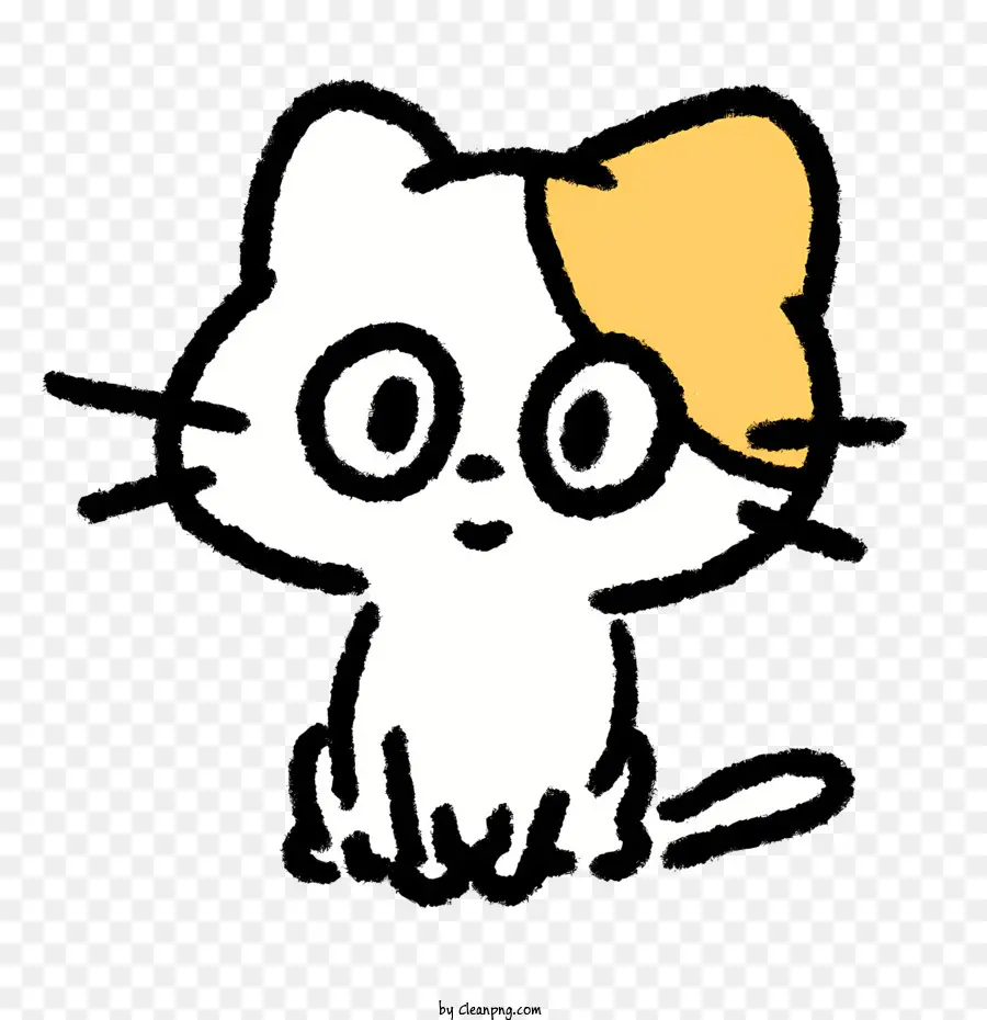 Gato Con Arco，Gato Bigeyed PNG