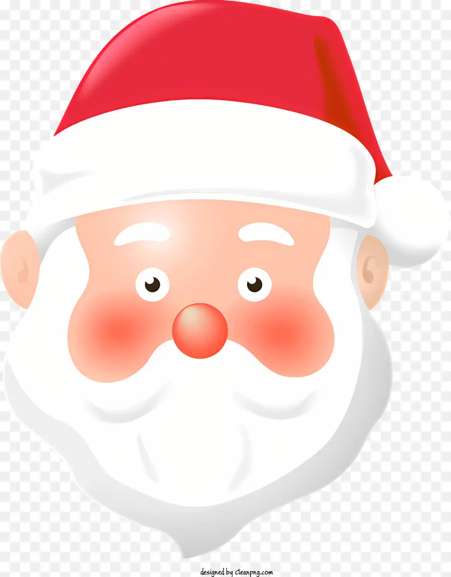 Papá Noel，Cara De Papá Noel PNG