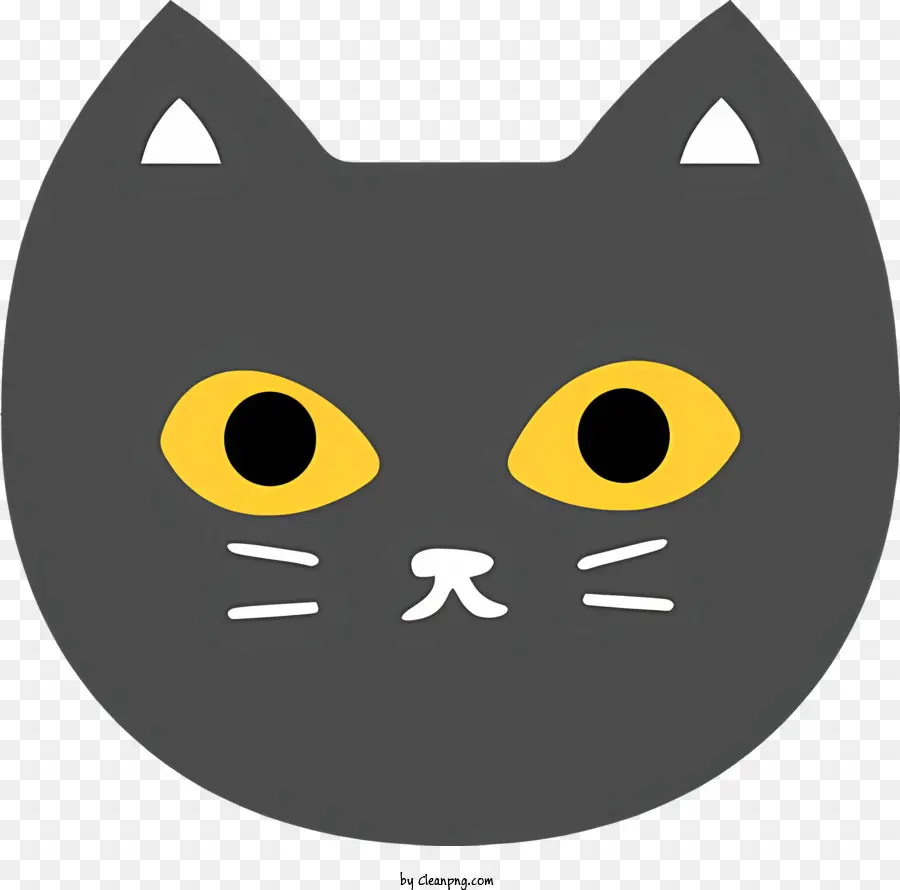 Gato Negro，Los Ojos Amarillos PNG