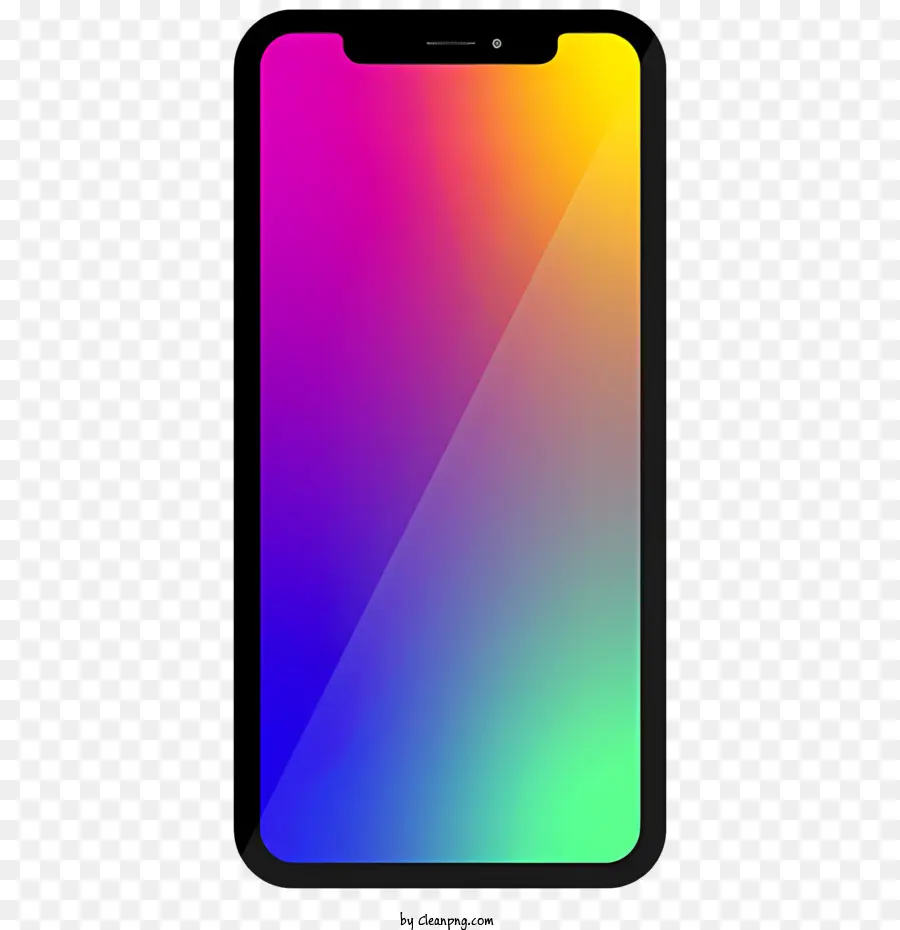 Colores Vibrantes Para Teléfonos Inteligentes，Pantalla De Gradiente Colorida PNG