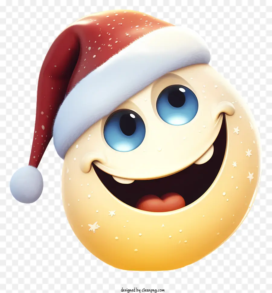 Santa Hat Emoji，Emoji De Risa Amarilla PNG