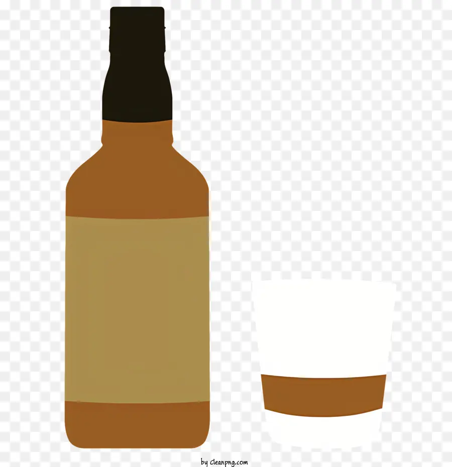 Whisky，Brown Botella PNG