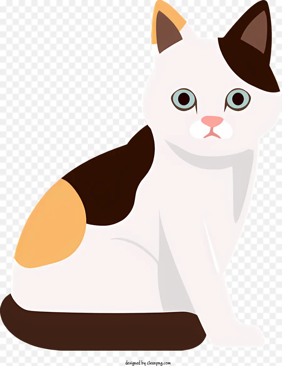 Gato，Cat De Color Marrón Claro Y Blanco PNG