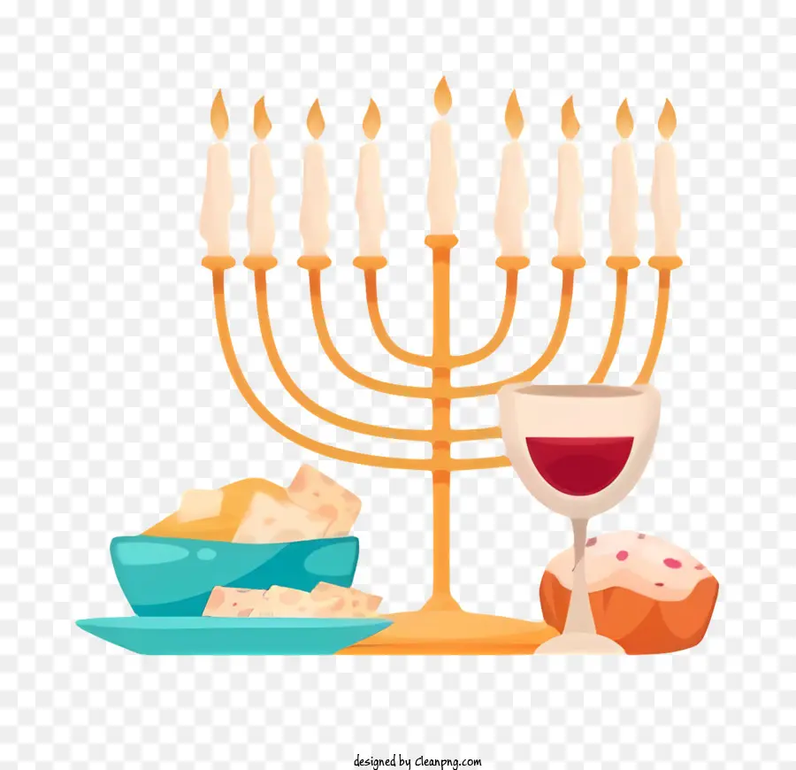 Menorah，Hanukkah PNG